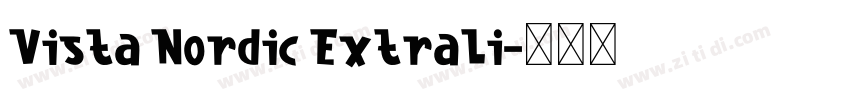 Vista Nordic ExtraLi字体转换
